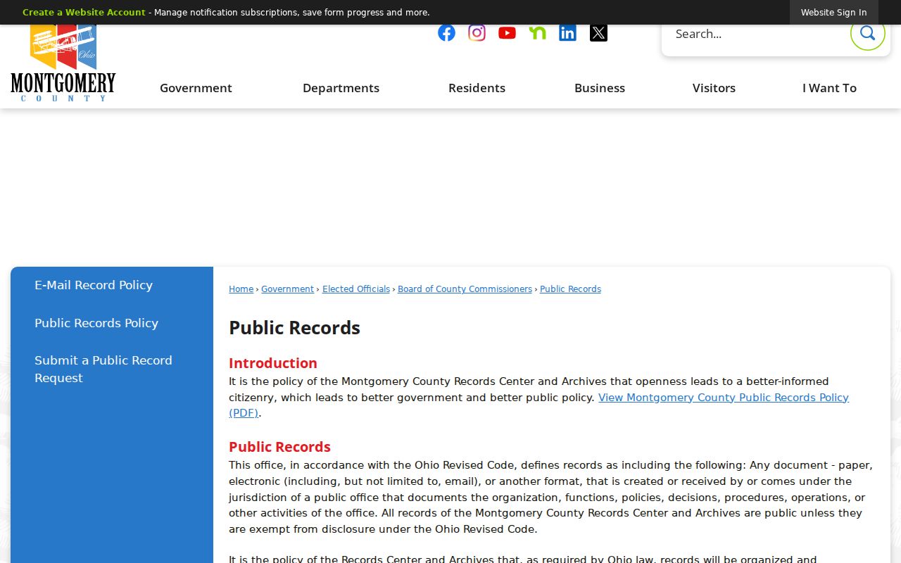 Montgomery County residents directory Ohio voter information lookup