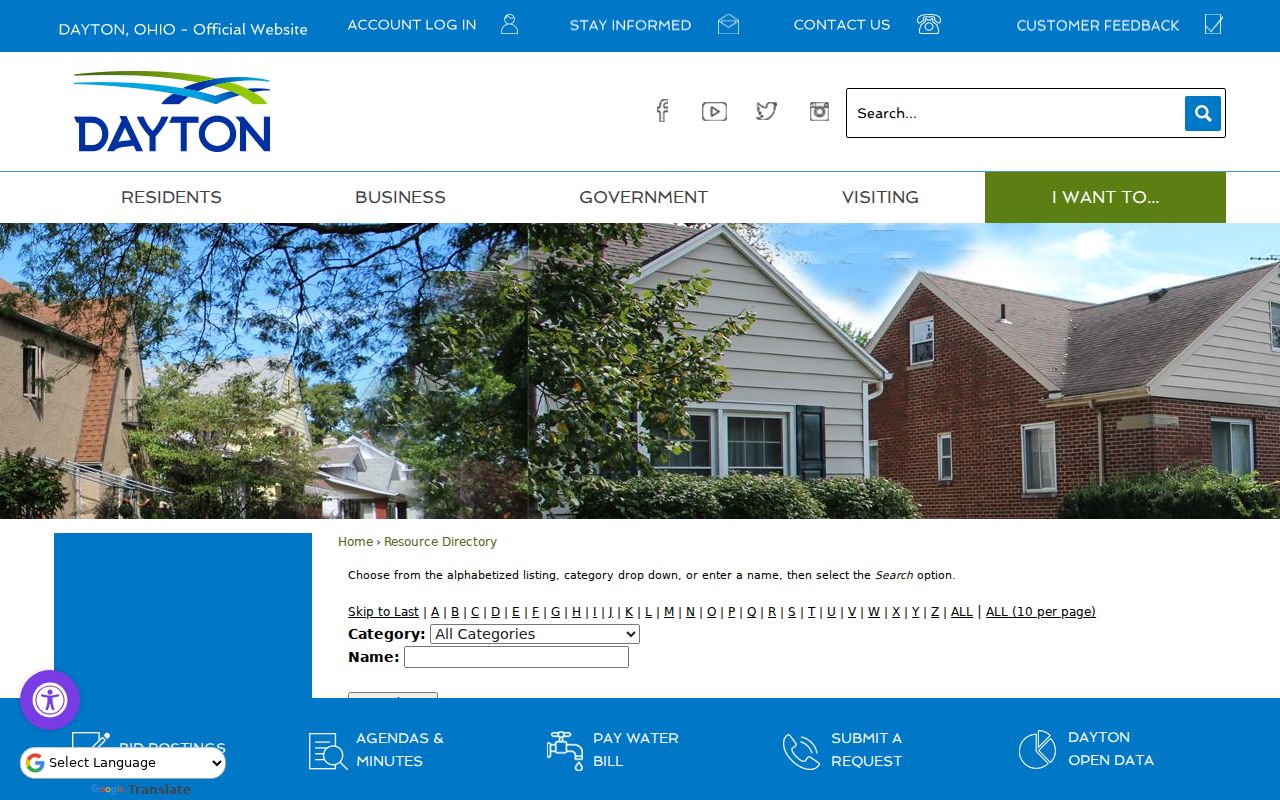 Montgomery County neighbors Dayton neighborhood organization directory