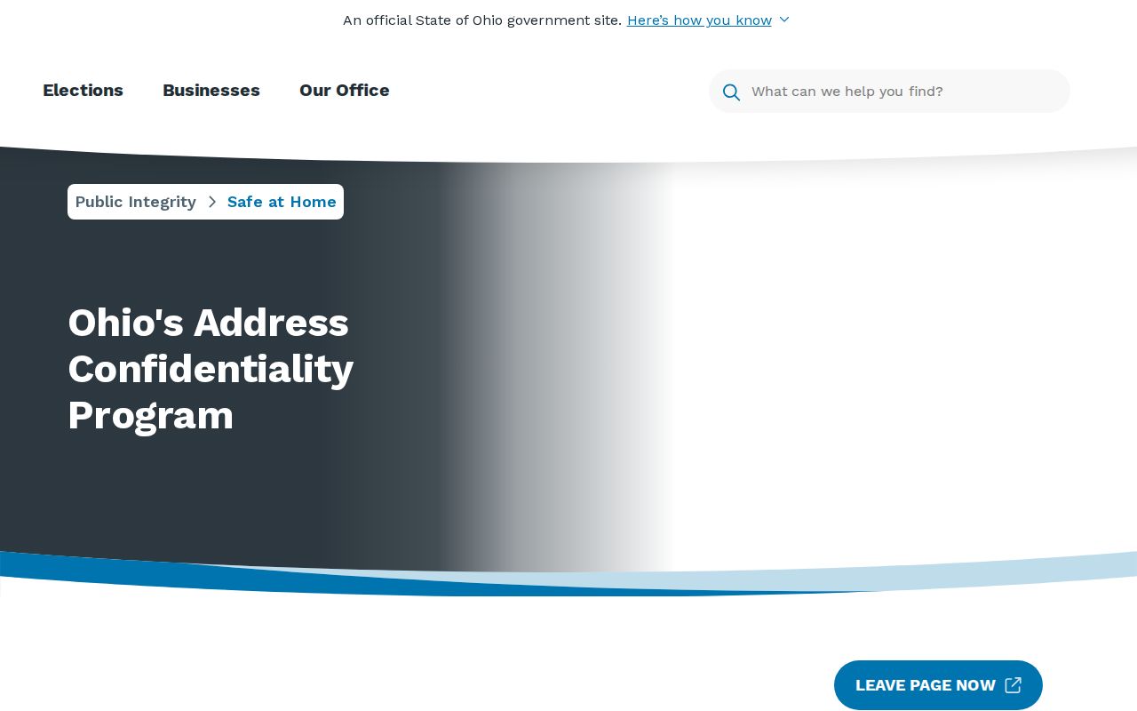 Montgomery County neighbors Ohio Safe at Home address confidentiality program